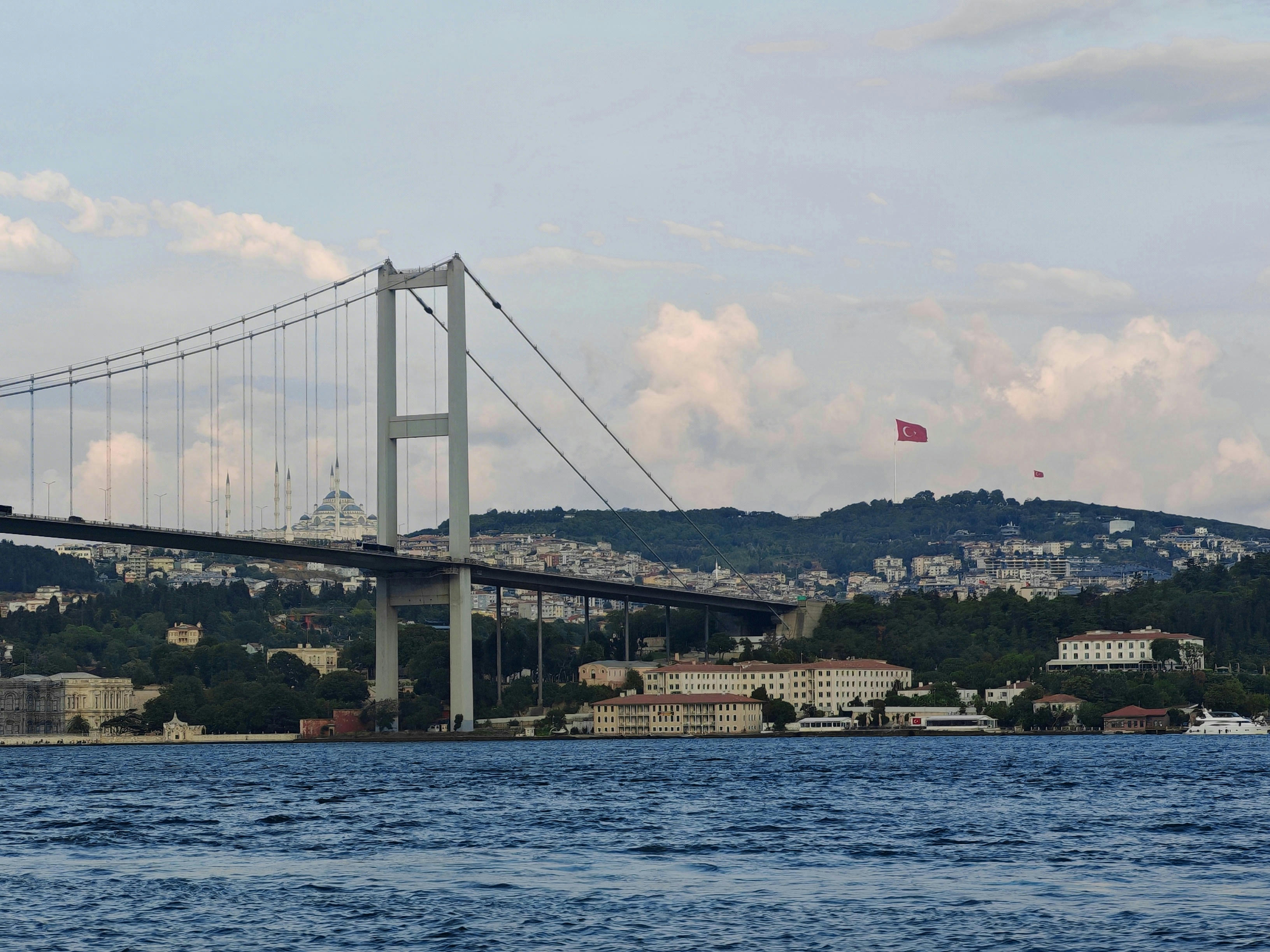 The Bosphorus seen from a boat